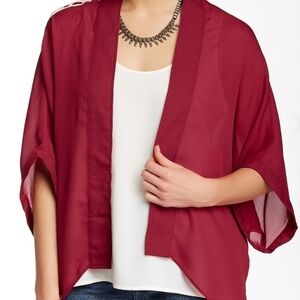 VAVA by Joy Han Burgandy Kimono